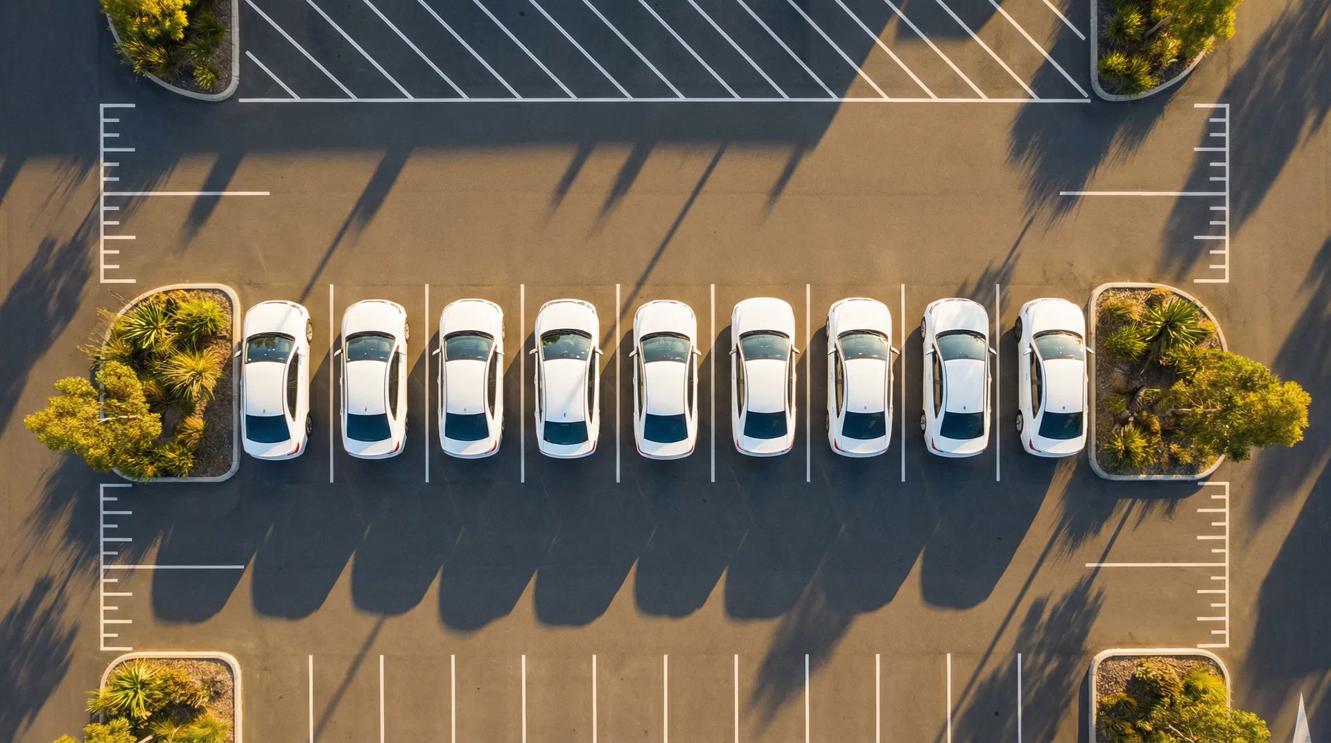 Aerial view of Agency Garage fleet